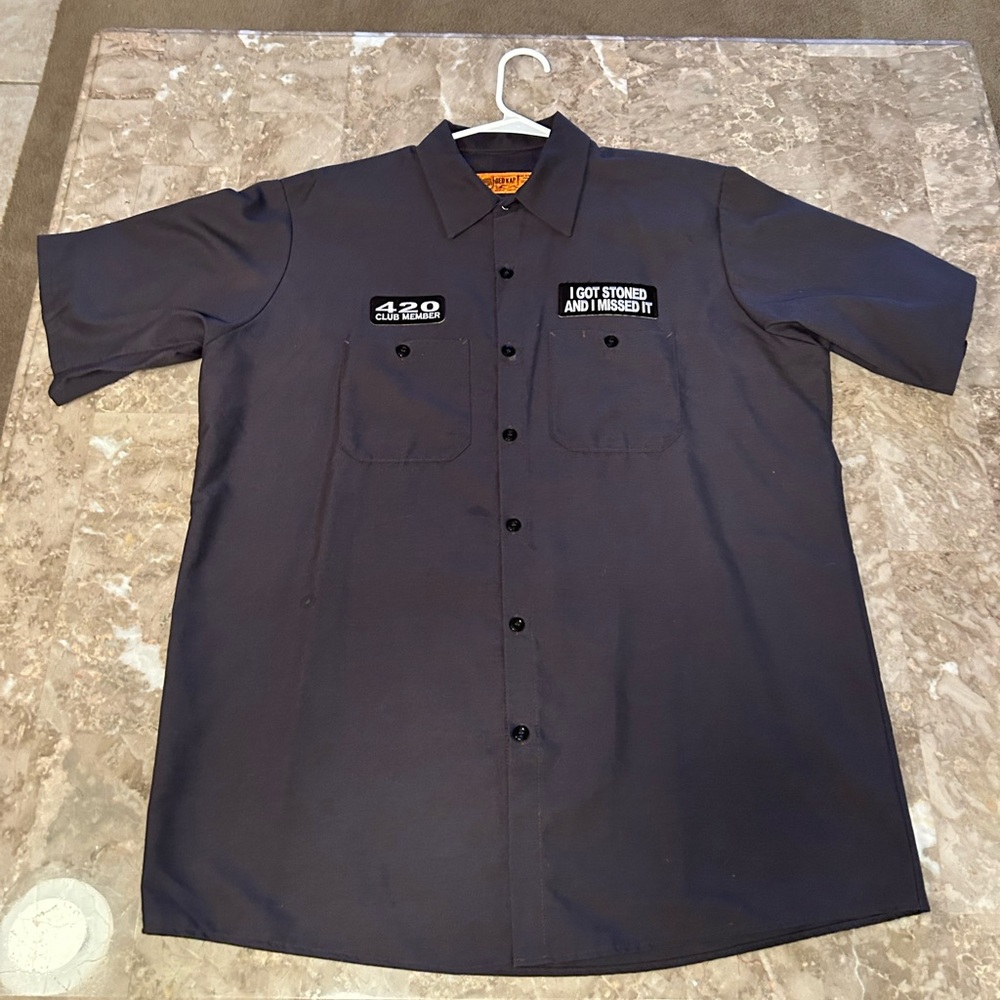 CUSTOM MADE WORK SHIRT (420 THEME)
